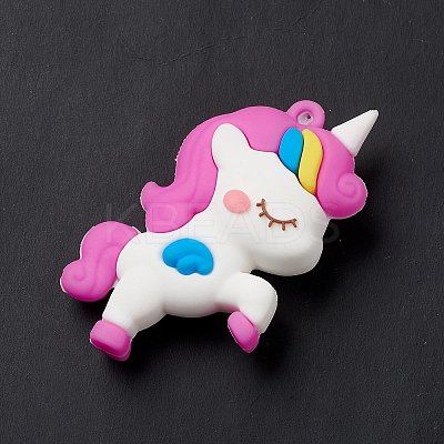 PVC Plastic Cartoon Pendants X-PVC-I001-02A-1