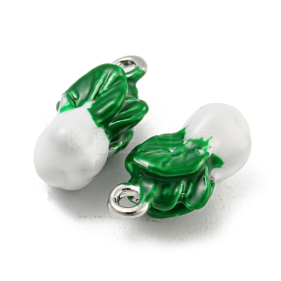 Brass Enamel Pendants X-KK-P258-17C-G-1