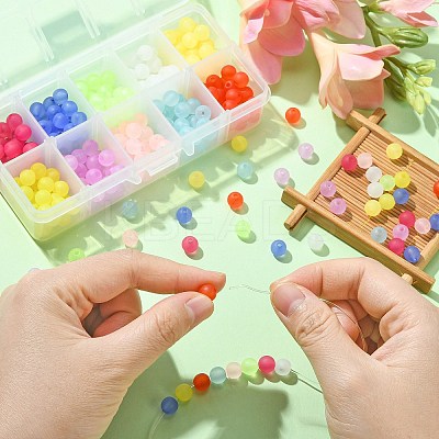 Transparent Acrylic Ball Beads FACR-CJ0001-02-1