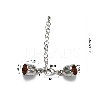 Brass Chain Extender KK-L089-04P-NF-1