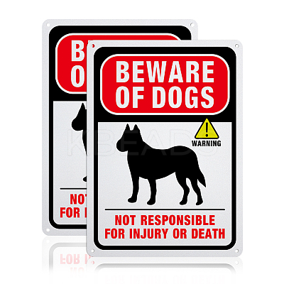 UV Protected & Waterproof Aluminum Warning Signs AJEW-GL0001-01A-06-1