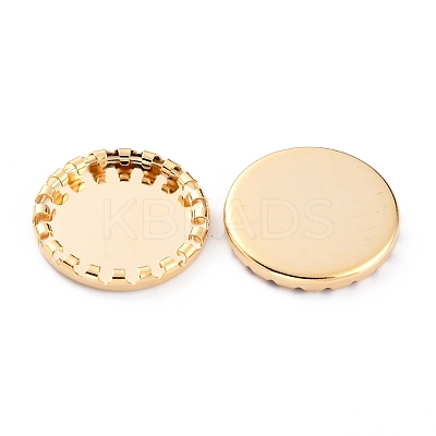 304 Stainless Steel Cabochon Settings STAS-Y001-08G-1