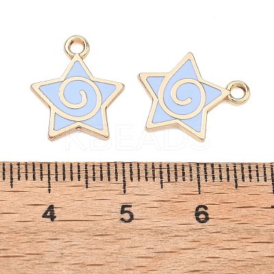 Alloy Enamel Pendants ENAM-G235-15G-03-1