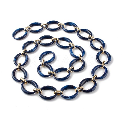 Handmade Imitation Gemstone Style Link Chains AJEW-J034-01A-1