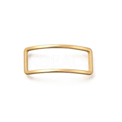 Brass Open Back Bezel Link Rings KK-B152-08A-G-1