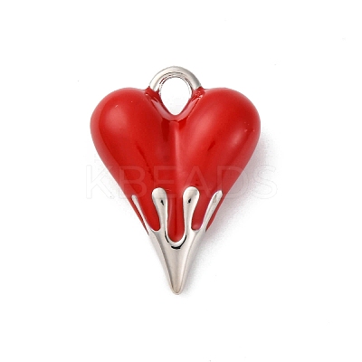 Brass Enamel Pendants KK-Q098-19P-1