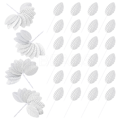 Handmade Silk Cloth Artificial Leaf AJEW-WH20070-073D-1