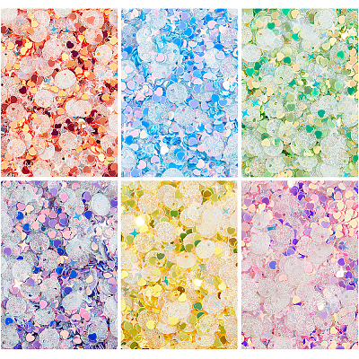 120G 6 Colors PET Nail Art Sequins Decoration Accessories MRMJ-DC0001-12-1