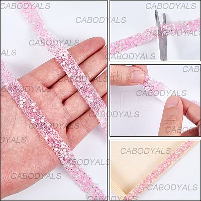 Self Adhesive Resin Rhinestone & Plastic Tape DIY-WH20081-008A-1