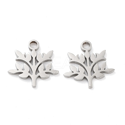 Non-Tarnish 316 Surgical Stainless Steel Charms STAS-Q314-08P-1