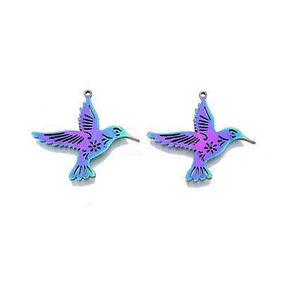 Ion Plating(IP) 201 Stainless Steel Pendants STAS-N098-099M-1