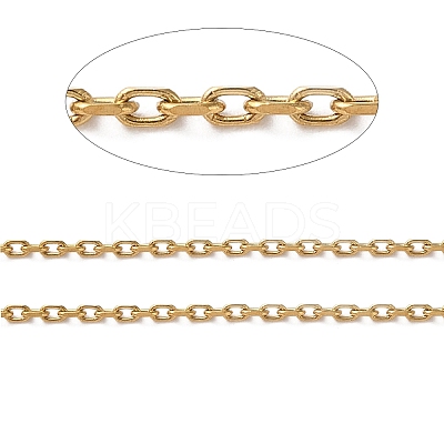Ion Plating(IP) 304 Stainless Steel Faceted Cable Chains CHS-G027-03G-1