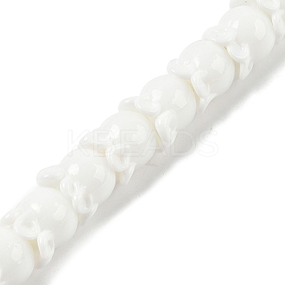 Gold Sand Lampwork Beads Strands LAMP-P069-02A-11-1
