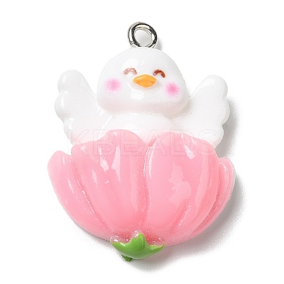 Cute Opaque Resin Pendants LS-RESI-L038-07P-05-1