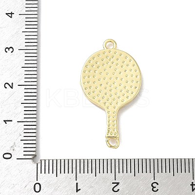 Brass Resin Shell Connector Charms KK-L239-067G-1