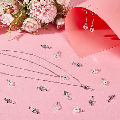 60Pcs Tibetan Style Alloy Pendants TIBE-CA0001-21-1