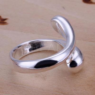 Classic Adjustable Brass Cuff Rings RJEW-BB12036-1