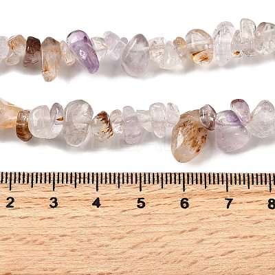 Natural Lodolite Quartz Beads Strands G-H315-A01-01-1
