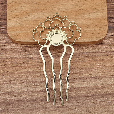 Alloy Hair Comb Findings PW-WGF914F-04-1