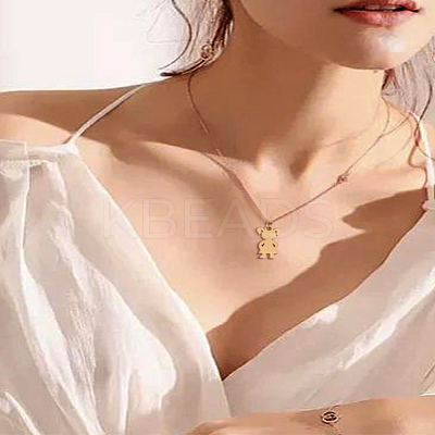 4Pcs 2 Colors 316 Surgical Stainless Steel Pendants STAS-LP0002-91-1