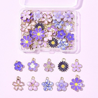40Pcs 10 Styles Eco-Friendly Zinc Alloy Pendants FIND-FS0003-47-1