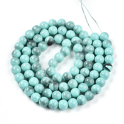 Baking Paint Glass Beads Strands DGLA-N013-10mm-04-1
