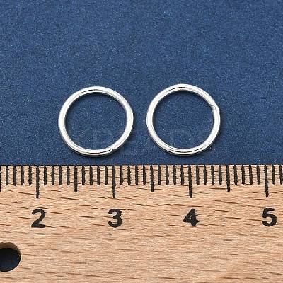 Eco-Friendly Brass Round Rings KK-M165-10mm-02S-RS-1