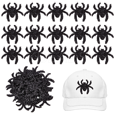 40Pcs Non-Woven Fabric Stickers Halloween Decorations AJEW-GF0005-06-1