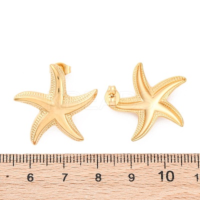 304 Stainless Steel Stud Earrings for Women LS-EJEW-K306-12G-1