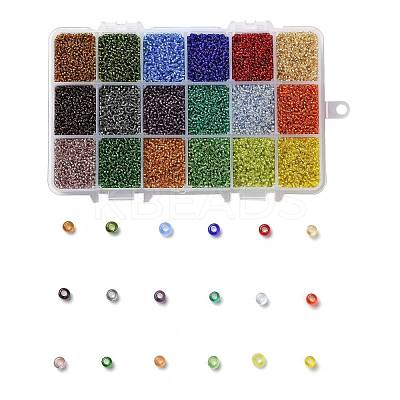 FGB 450G 18 Colors 12/0 Grade A Round Glass Seed Beads SEED-JP0012-15-2mm-1
