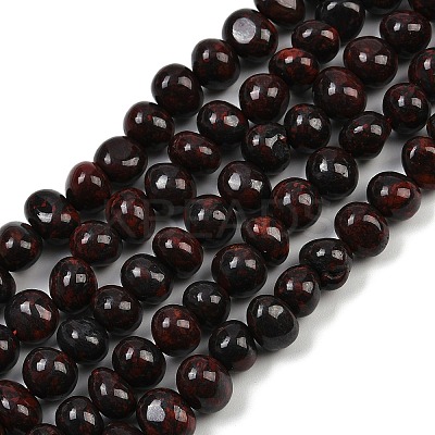 Natural Brecciated Jasper Beads Strands G-G053-C13-01-1