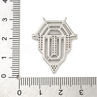 Brass Pendants with Cubic Zirconia KK-D536-12P-1