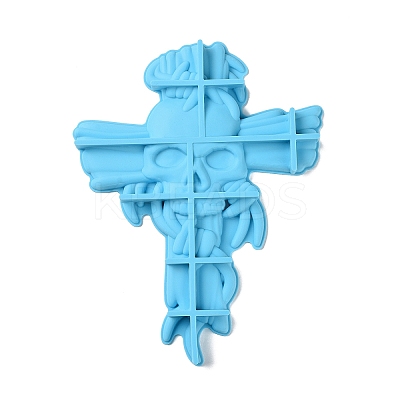 DIY Cross & Skull Wall Decoration Silicone Statue Molds LS-SIMO-H010-13-1