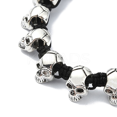 Adjustable Alloy Braided Beads Bracelets BJEW-JB10917-1