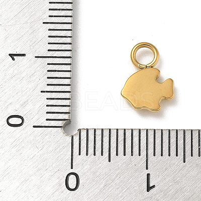 Ion Plating(IP) 304 Stainless Steel Enamel Charms STAS-G351-05G-03-1