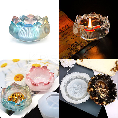 DIY Silicone Ashtray & Candle Holder Molds DIY-TA0002-89-1