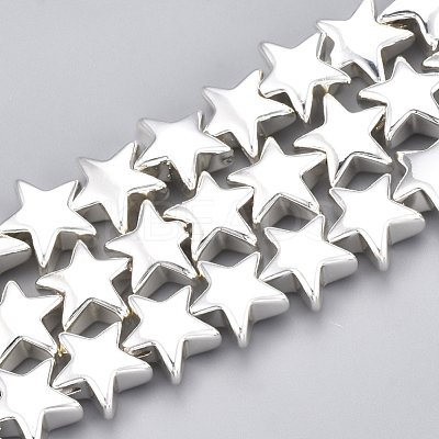Electroplate Non-magnetic Synthetic Hematite Beads Strands X-G-T061-182S-1