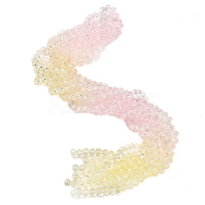 Transparent Painted Glass Beads Strands DGLA-A034-T8mm-A25-1