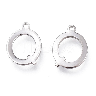 Tarnish Resistant 304 Stainless Steel Charms STAS-H112-Q-P-1