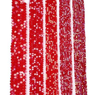 Transparent Glass Beads Strands EGLA-A044-T8mm-MB01-1