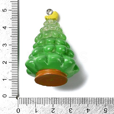 Christmas Theme Opaque Resin Pendants RESI-I336-01P-01-1