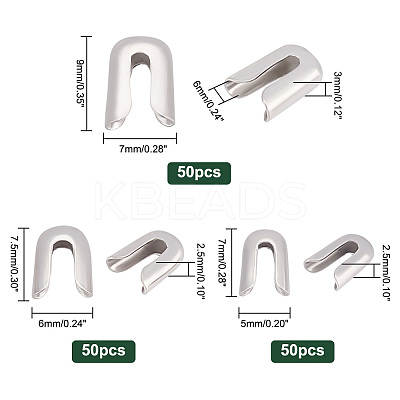 150Pcs 3 Style 304 Stainless Steel Tips Covers for Spiral Bone FIND-PH0006-91-1