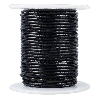 20M Round Cowhide Leather Cord WL-WH0015-01B-02-1