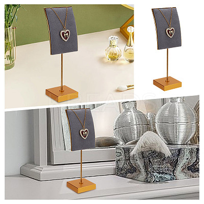 Velvet & Alloy Earrings Display Stands ODIS-WH0061-69B-1