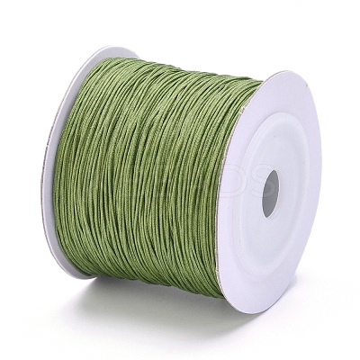 Nylon Braided Cord for Woven Jewelry Making Macrame Craft NWIR-D055-0.6mm-24-1