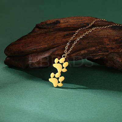 304 Stainless Steel Pendants STAS-E501-01G-02-1