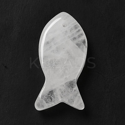 Natural Quartz Crystal Pendants G-G932-B20-1