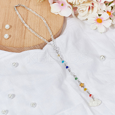 Cloud Resin Pendant Decoration HJEW-DR00020-1
