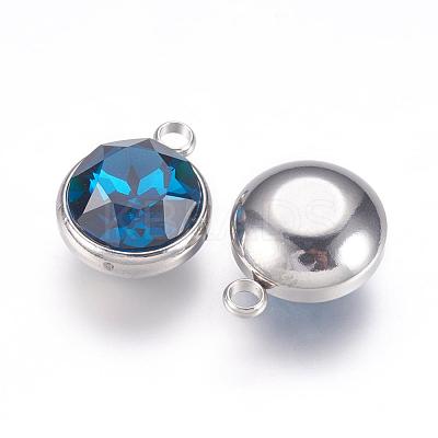 K9 Glass Rhinestone Pendants STAS-F123-26D-1