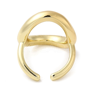 Brass Open Cuff Rings RJEW-Q778-51G-1